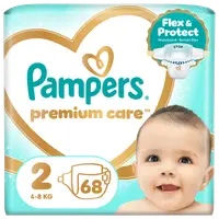 Scutece Premium Care 4-8kg Marimea 2, 68 bucati, Pampers