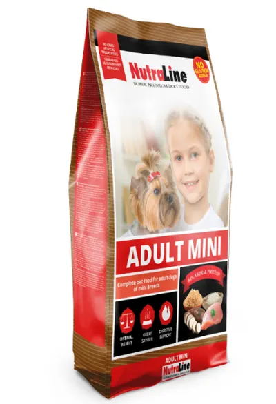 Nutraline Dog Adult Mini K - 8-kg