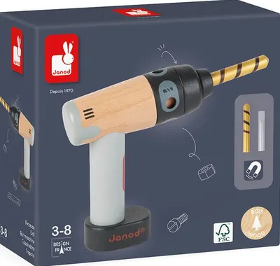 Jucărie pentru copii Janod Brico Kids - Mașină de găurit