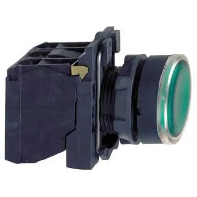 Buton cu lumina verde 1ND ncu lumina verde - 1 contact deschis(ND)