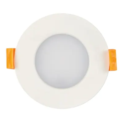 Panou LED incastrabil , rotund, 7W, SMD2835, rama alba, 4000K, IP44