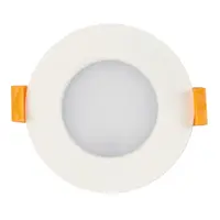 Panou LED incastrabil , rotund, 7W, SMD2835, rama alba, 4000K, IP44