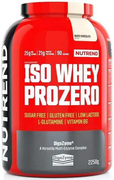 Iso Whey Prozero, ciocolată albă, 2250 g, Nutrend