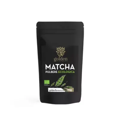 Matcha Ceremonială Pulbere 100% Naturală ECO, 70g | Golden Flavours