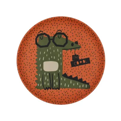 Farfurie melamină imprimeu crocodil 21 cm