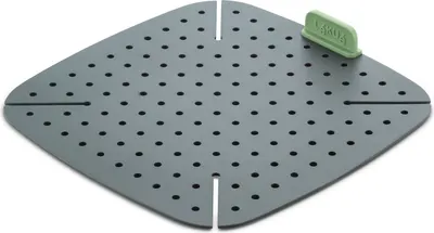 Suport din silicon pentru friteuză cu aer cald Lekue - 22 x 22 cm, gri
