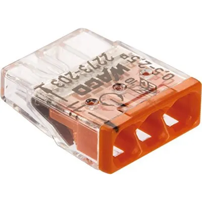 Clema rapida pentru conductori rigizi 3x0.5-2.5