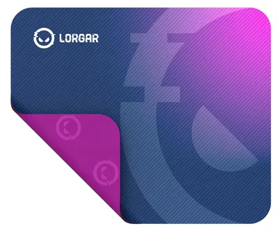 Mousepad gaming Lorgar - Main 133, M, moale, mov