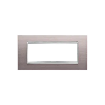 Placa ornament Chorus LUX - METAL - 6 module- BRUSHED ALUMINIUM - CHORUS