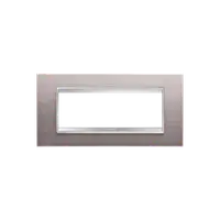 Placa ornament Chorus LUX - METAL - 6 module- BRUSHED ALUMINIUM - CHORUS