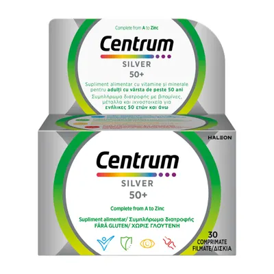 Centrum Silver 50+ Complet de la A la Z, 30 comprimate, Haleon