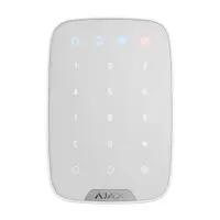 Tastatura cu touch wireless AJAX Keypad WH, 15 taste, silent alarm, 1700 m