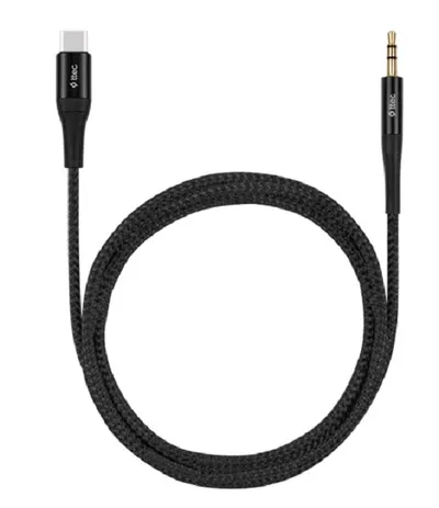 Cablu ttec - Audio, 3.5mm/USB-C, 1 m, negru