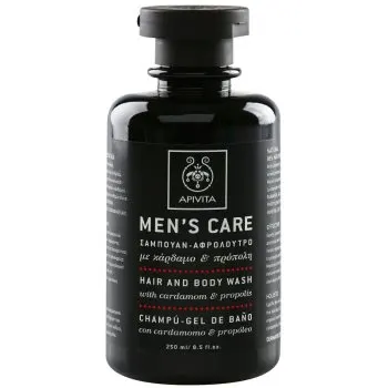 Apivita Men's Care Hair and Body Wash with Cardamon & Propolis gel de dus si sampon 2in1