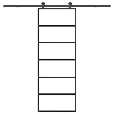 Gossi usa glisanta cu set feronerie, 76x205 cm, sticla esg/aluminiu