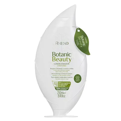 Balsam fara sulfati pentru hidratare si stralucire cu Moringa si Iasomie Amend Botanic Conditioner, 250 ml