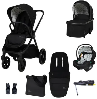 Cărucior pentru bebeluși 3 în 1 Cosatto - Giggle 4 + geantă și sac + bază IsoFix , Foxed