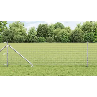 vidaXL Gard de sârmă sudată cu țepi 10 x 0,5 m Oțel Galvanizat Plasă