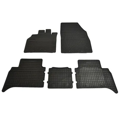 Set covorase auto din cauciuc Renault Scenic 2 2003-2009 culoare Negru, presuri FROGUM, 5 buc.