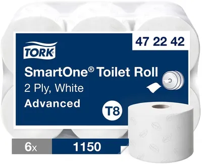 Hârtie igienică cu două straturi Tork - SmartOne Advanced, T8, 6 х 1150 bucăți