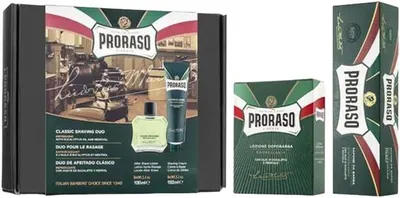 Proraso Set Sensitive - Crema de ras și balsam după ras, 150 + 100 ml