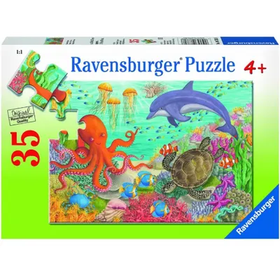Puzzle Animale din Ocean, 35 Piese