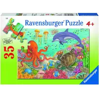 Puzzle Animale din Ocean, 35 Piese