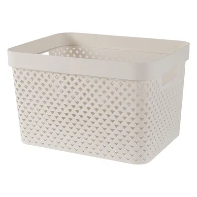 Cutie de depozitare bej din plastic 35,5x26x22 cm Pure – Curver