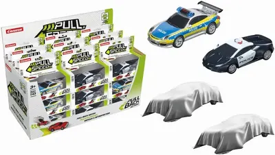 Mașinuță de poliție Carrera Pull & Speed, 1:43, sortiment