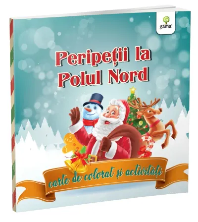 Carte de colorat si activitati, Peripetii la Polul Nord
