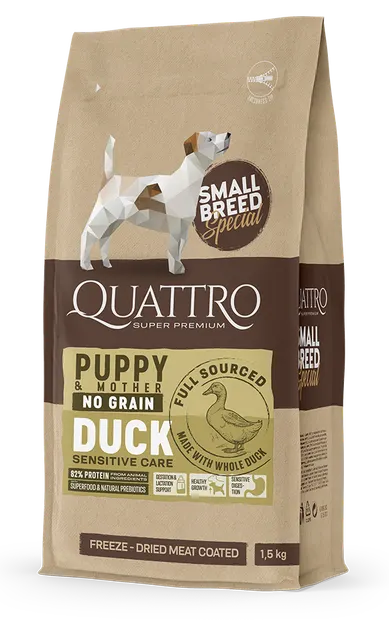 Quattro Dog Small Breed No Grain Puppy 7 kg