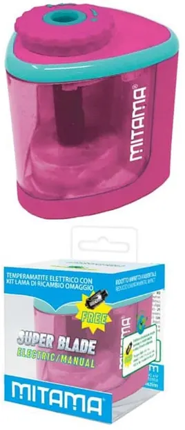 Ascuțitoare electrică de creioane Mitama Super Blade - roz