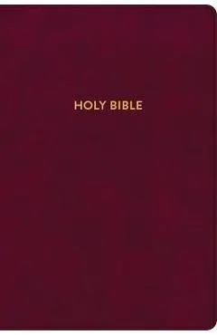 KJV Rainbow Study Bible, Burgundy Leathertouch, Indexed