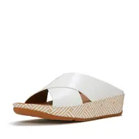 FITFLOP FitFlop Lulu Lux Graphic-Weave Leather Cross Slides URBAN WIT 36
