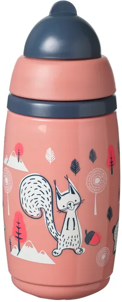 Cană termică cu pai Tommee Tippee - Superstar, 266 ml, roz