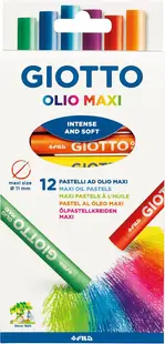 Pasteluri uleioase Giotto - Olio Maxi, 12 culori