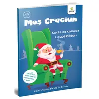 Mos Craciun, Carte de colorat cu abtibilduri, Activitatile mele de Craciun