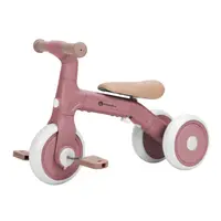 Bicicletatricicleta pentru copii PetiteMars Bingo Roz 3 in 1, multifunctionala, cu pedale detasabile, ghidon directionabil, sa reglabila pe inaltime, 2.3 kg, greutate admisa 25 kg, 12-36 luni