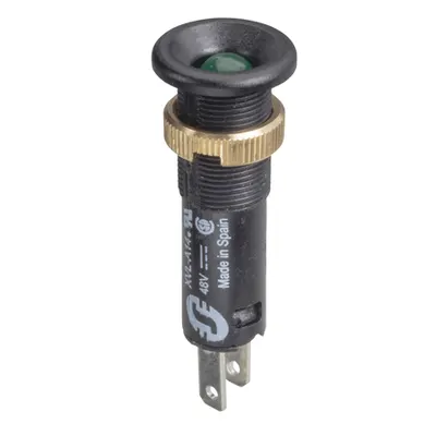 Lampa Ø8 - Ip40 - Verde - Led Aparent - 48V - Faston
