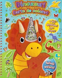 Dinozauri. Carte de colorat cu machete - Paperback