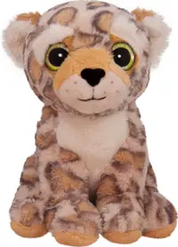 Jucărie de pluș Amek Toys - Leopard cu ochi 3D, 24 cm