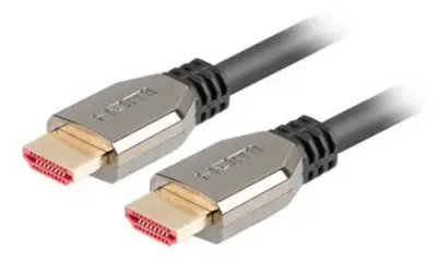 Cablu Lanberg CA-HDMI-30CU-0010-BK, HDMI -HDMI, 8K, 1m (Negru)