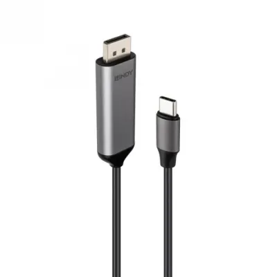 Cablu Bidirectional USB Type C la DisplayPort 8K60Hz/4K144Hz 1m, Lindy L43503