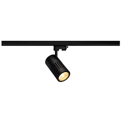Iluminat decorativ pe sina, Melodii STRUCTEC, la fata locului negru pentru 3 circuite de inalta tensiune, 24W, LED-uri, 3000K, 60 °, negru, inclusiv. adaptor 3 circuite