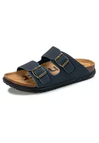 Papuci barbati BELVILLE SLIDER - bleumarin - sintetic