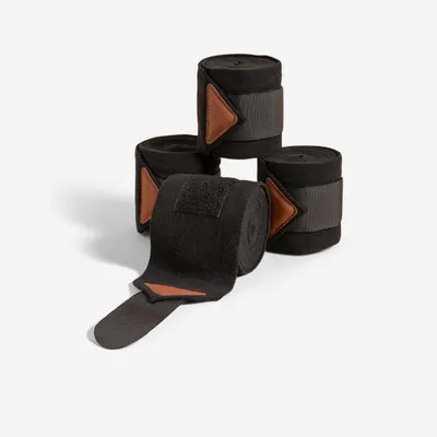 4x Benzi Protecţie Polo echitație Negru cal/ponei