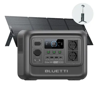 Generator solar Elite 100 V2 BLUETTI + panou 350W 1024Wh pentru autorulotă