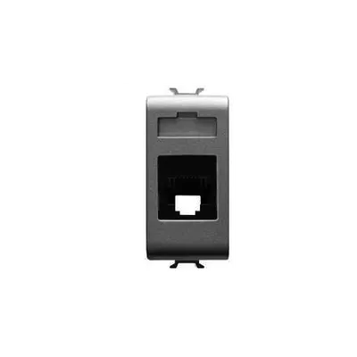 Rj45 Priza - 4 Pairs Category 5e Utp Toolless - 1 Module - Titanium - Chorus