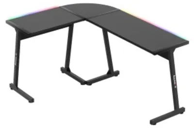 Birou de gaming pe colț Huzaro - Hero 6.0 RGB, negru