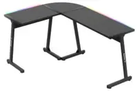 Birou de gaming pe colț Huzaro - Hero 6.0 RGB, negru